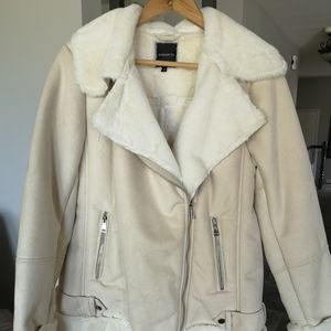 Dynamite suede and faux fur jacket.